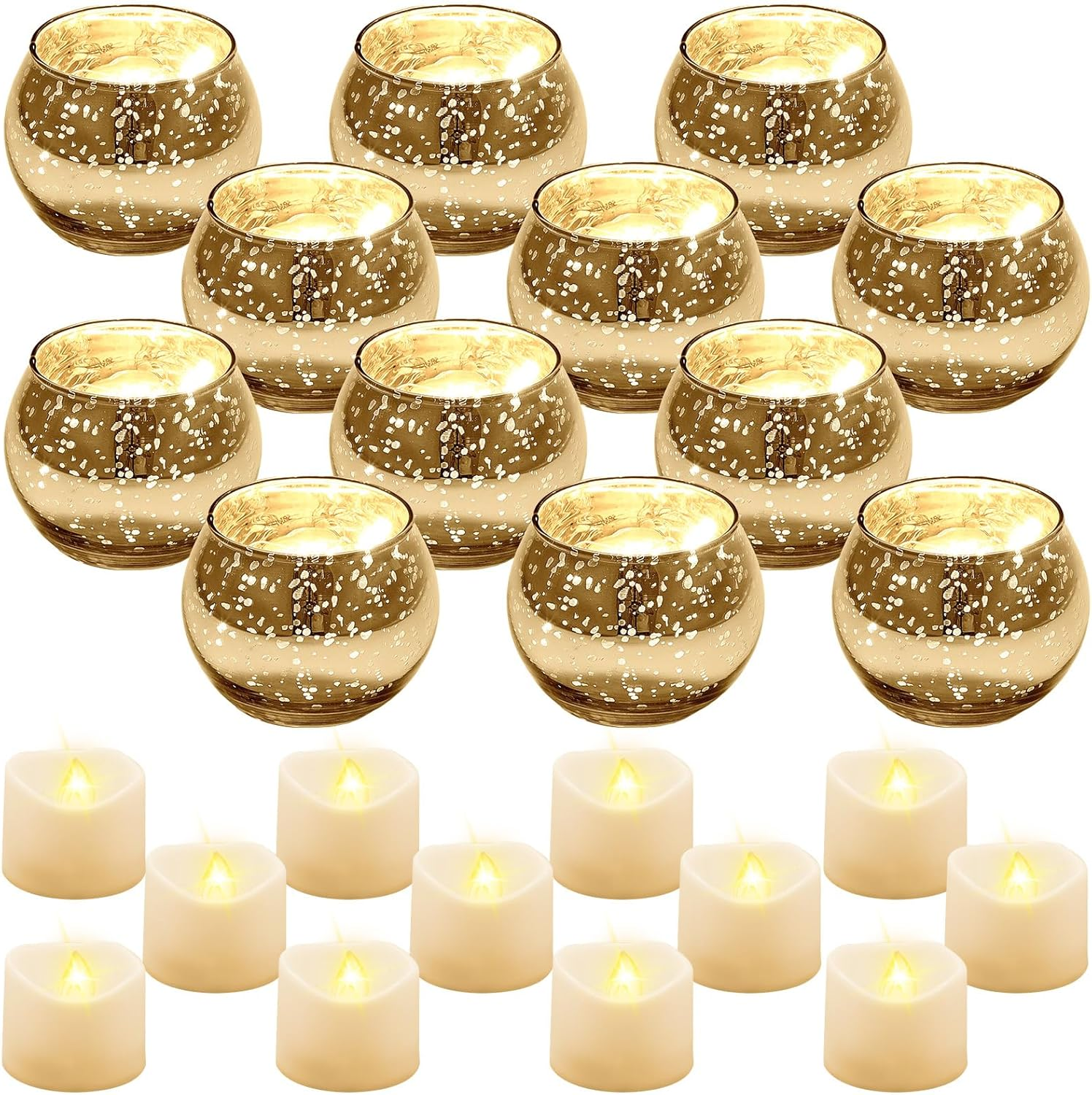 Gold Mercury Votives