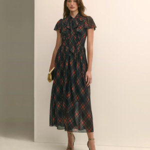 Brooks Brothers Plaid Maxi Dress
