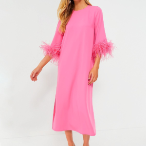 Tuckernuck Hot Pink Feather Dress