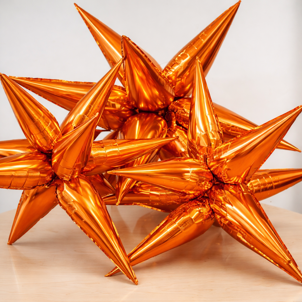 Orange Star Balloons
