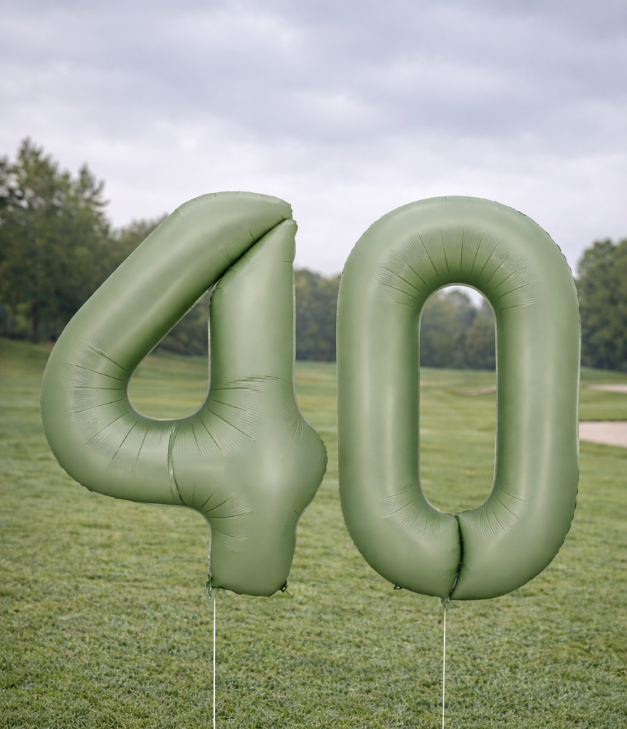 40 Number Balloons
