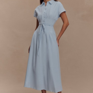 Meshki Linen Midi Dress