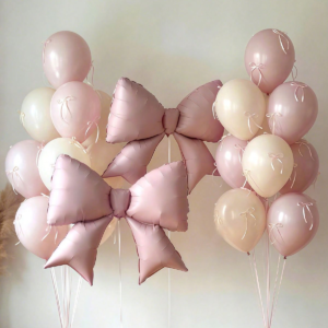 Pink Bow Balloons