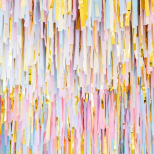 A Royal Celebration Fringe Backdrop