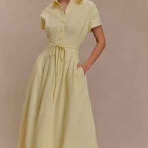 Meshki Linen Midi Dress