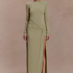 Meshki Long Sleeve Gathered Maxi Dress
