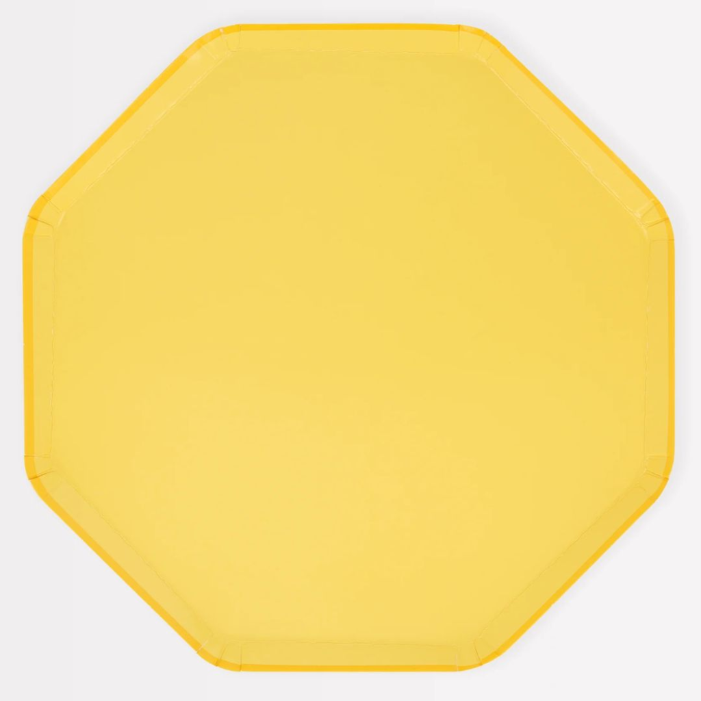 Meri Meri Yellow Dinner Plates