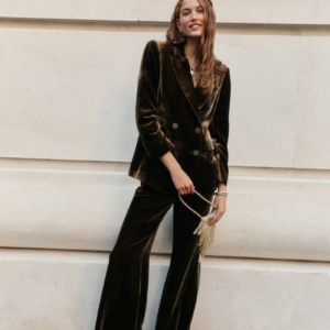 Tuckernuck Olive Velvet Diana Blazer