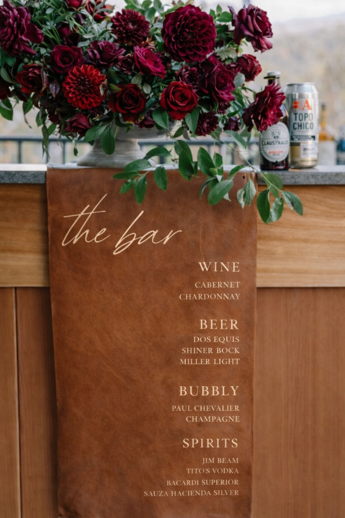 Custom Leather Sign