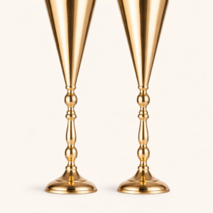 Tabletop Metal Trumpet Vase