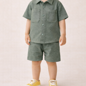 Zara matching comfort shorts & shirt