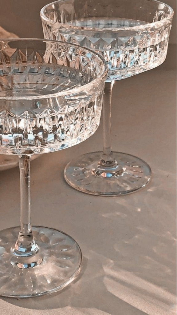 Ribbed Coupe Glasses