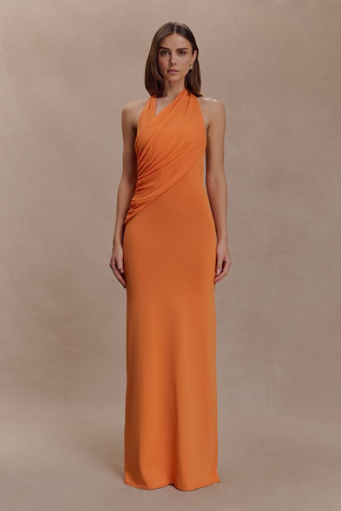 Meshki Halter Knit Maxi Dress