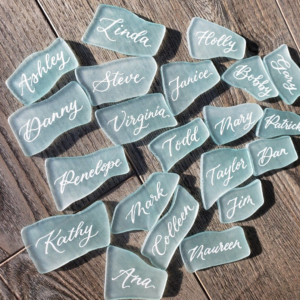 Sea Glass Place Cards