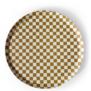 Checkered Gold Plates