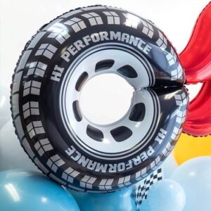 Race Car Tire Foil Balloons