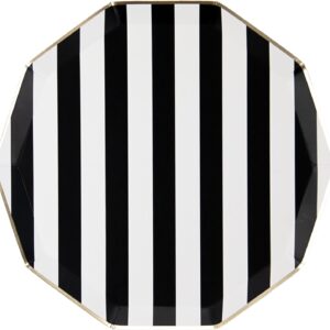 Black Stripe Party Plates