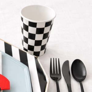 Checkered Paper Cups