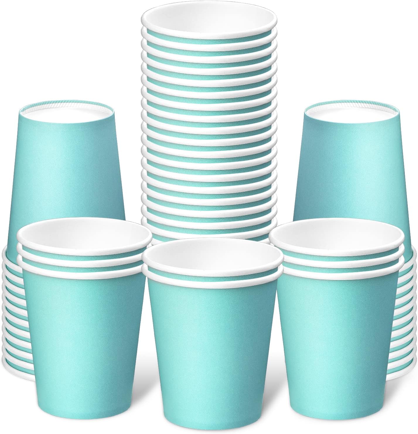 Teal Paper Cups