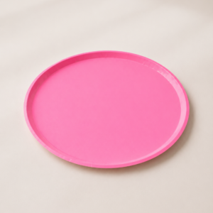 Hot Pink Small Low Rim Plates