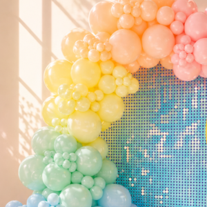 Pastel Rainbow Balloons