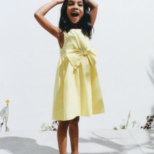 Zara Poplin Bow Dress