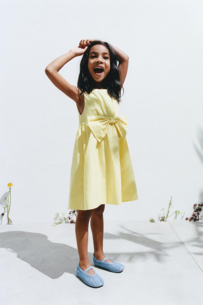 Zara Poplin Bow Dress